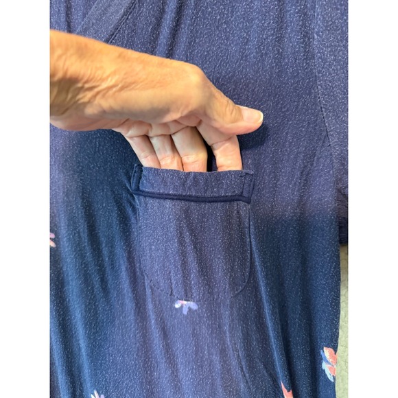 Soma Sleep Shirt Nightgown Womens XL Blue Floral Geometric 2 Pack Bundle Lounge - Picture 4 of 16